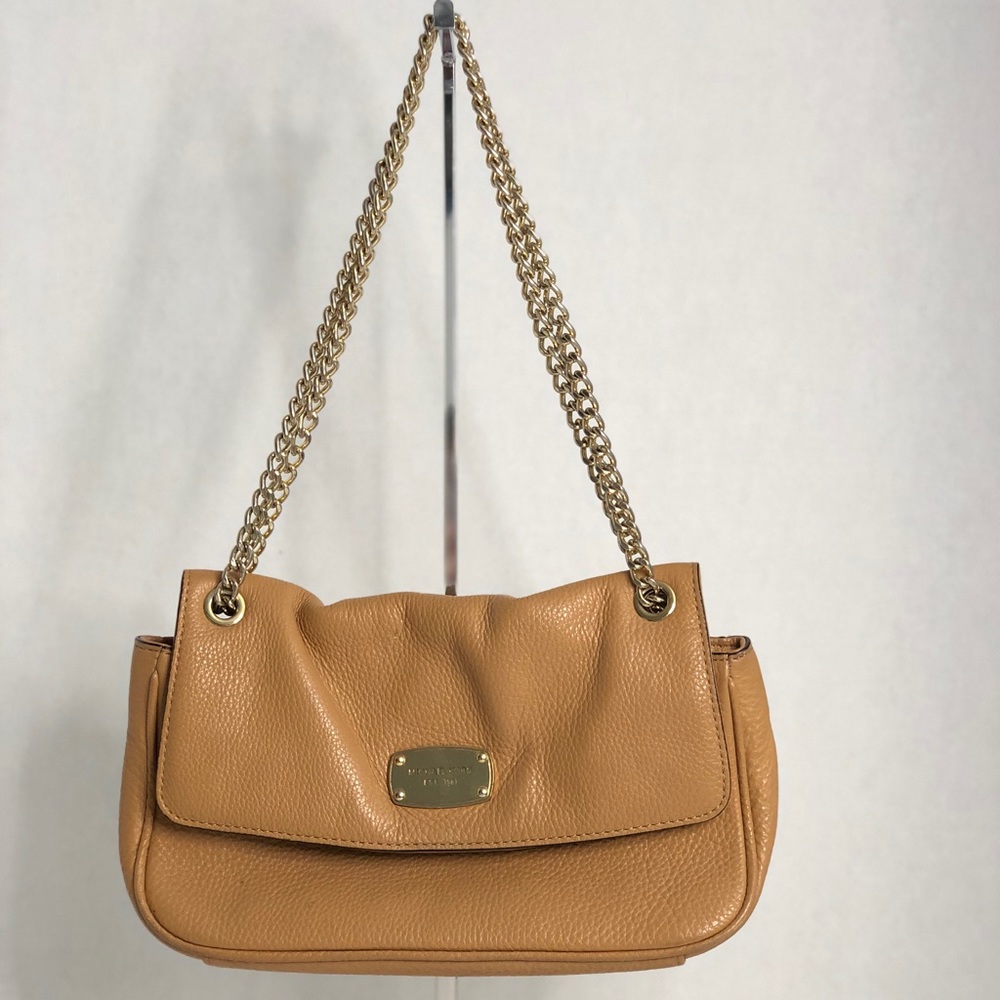 Michael Kors Camel Handbag with Gold Hardware